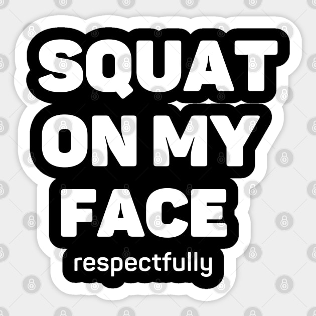 Squat Sticker by AniTeeCreation